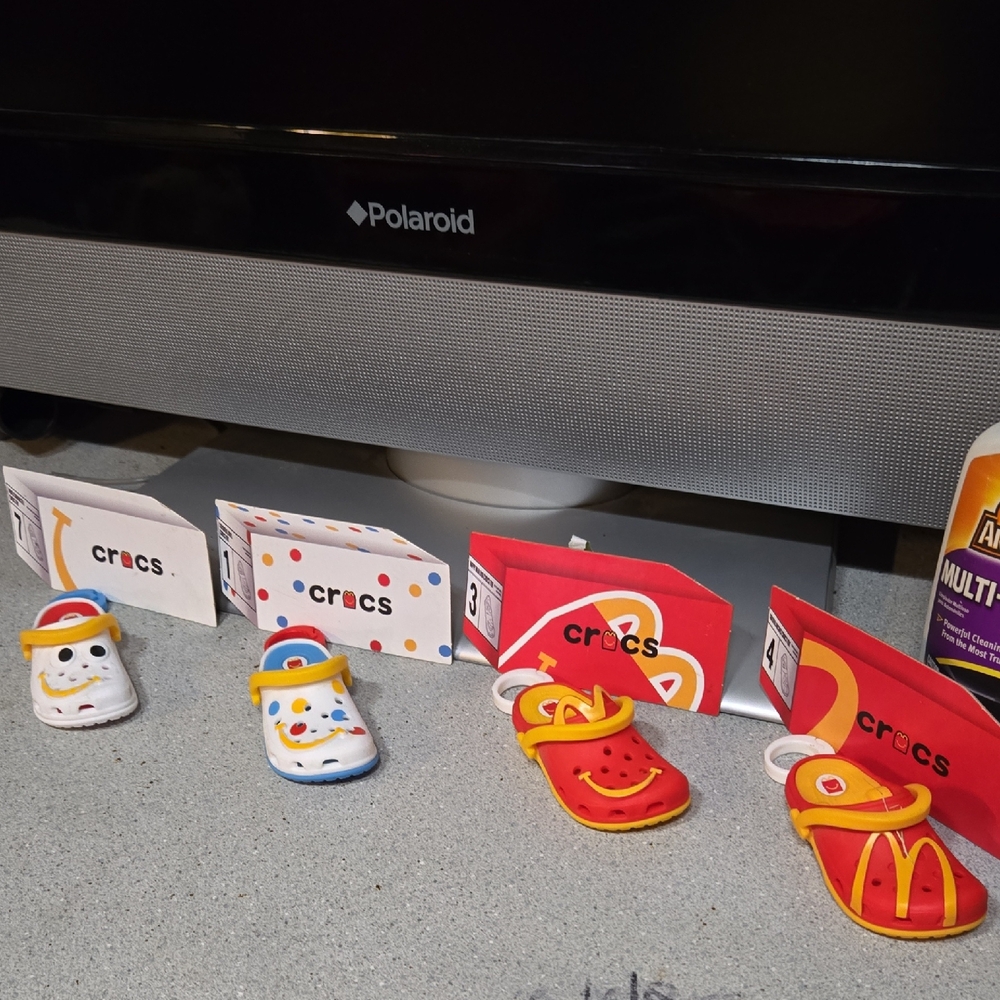 McDonald's Crocs Art with Red and Yellow Accents